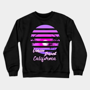 Venice Beach Retro Style Crewneck Sweatshirt